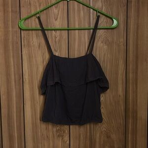 Dark gray croped tank